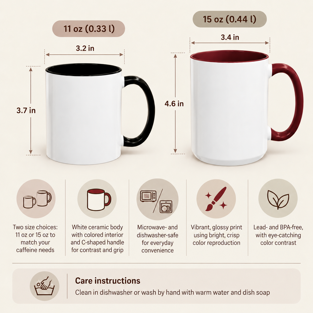 Accent coffee mug product information