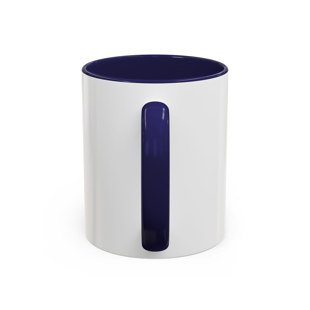 Chronically Over It personalized accent coffee mug with name in serif type, view 9