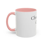 Chronically Over It personalized accent coffee mug with name in serif type, view 11