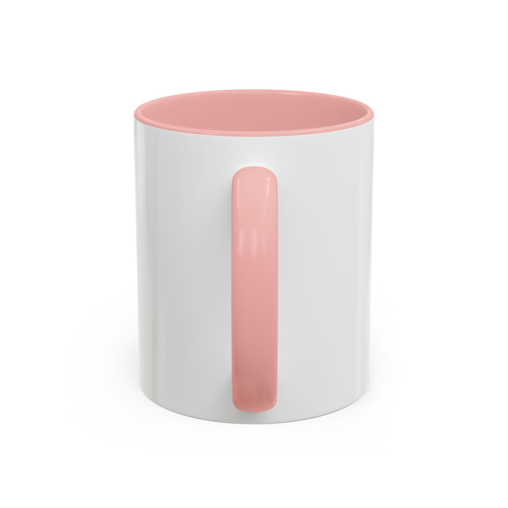 Chronically Over It personalized accent coffee mug with name in serif type, view 12