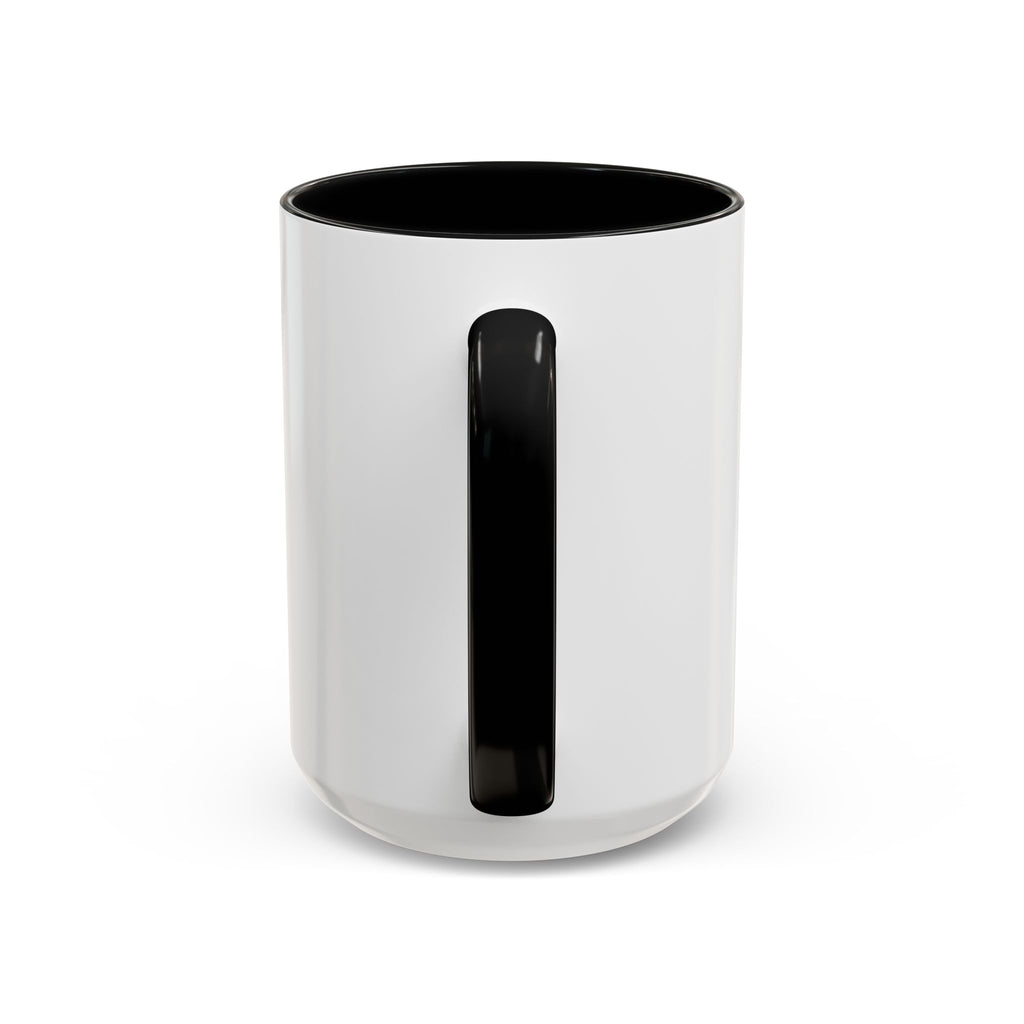 Chronically Over It personalized accent coffee mug with name in serif type, view 18