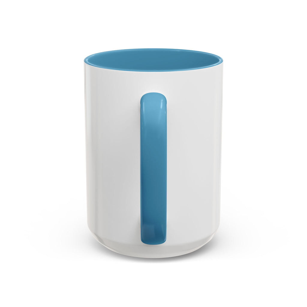 Chronically Over It personalized accent coffee mug with name in serif type, view 33