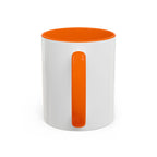 Chronically Over It personalized accent coffee mug with name in serif type, view 36