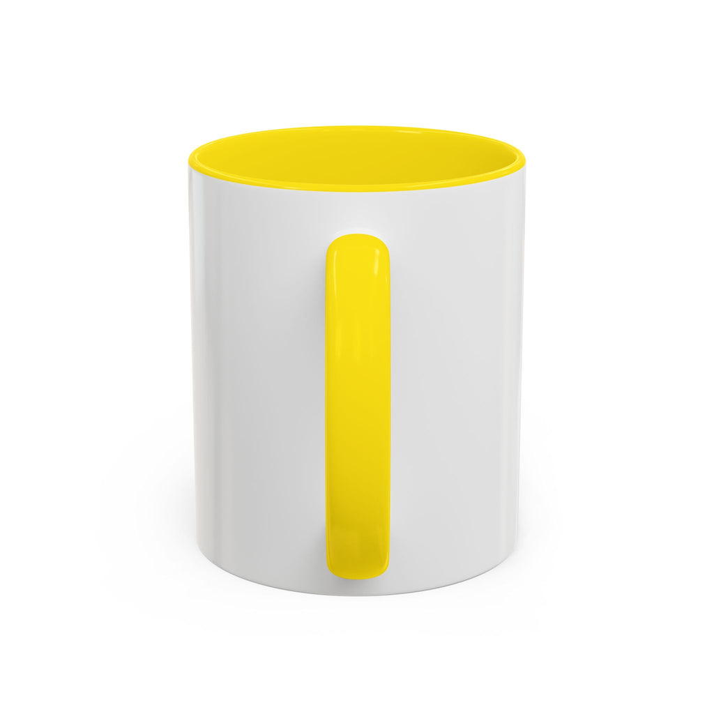Chronically Over It personalized accent coffee mug with name in serif type, view 39