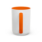 Chronically Over It personalized accent coffee mug with name in serif type, view 42
