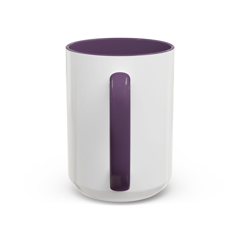 Chronically Over It personalized accent coffee mug with name in serif type, view 51