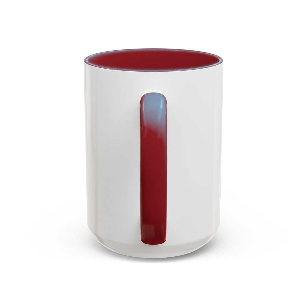 Chronically Over It personalized accent coffee mug with name in serif type, view 63